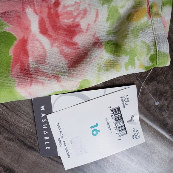 Emma James NWT Floral Print Plus Size Skirt - Picture 3 of 6